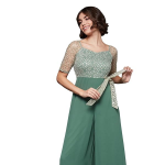 Women's Self Design Cut-Out Georgette Jumpsuit