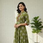 Women's Cotton Anarkali Kurta
