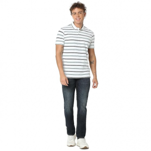 Men's Regular Fit Washed Jeans Stretchable