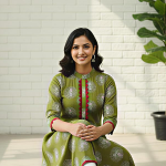 Women's Cotton Anarkali Kurta